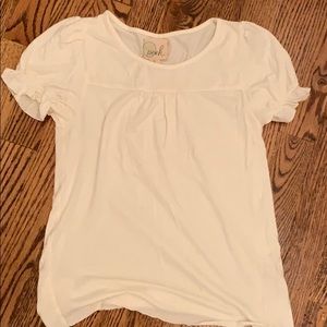 Girls cream Peek top